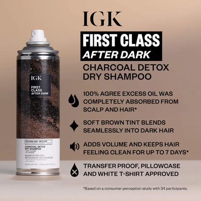 IGK First Class After Dark Tinted Charcoal Detox Dry Shampoo