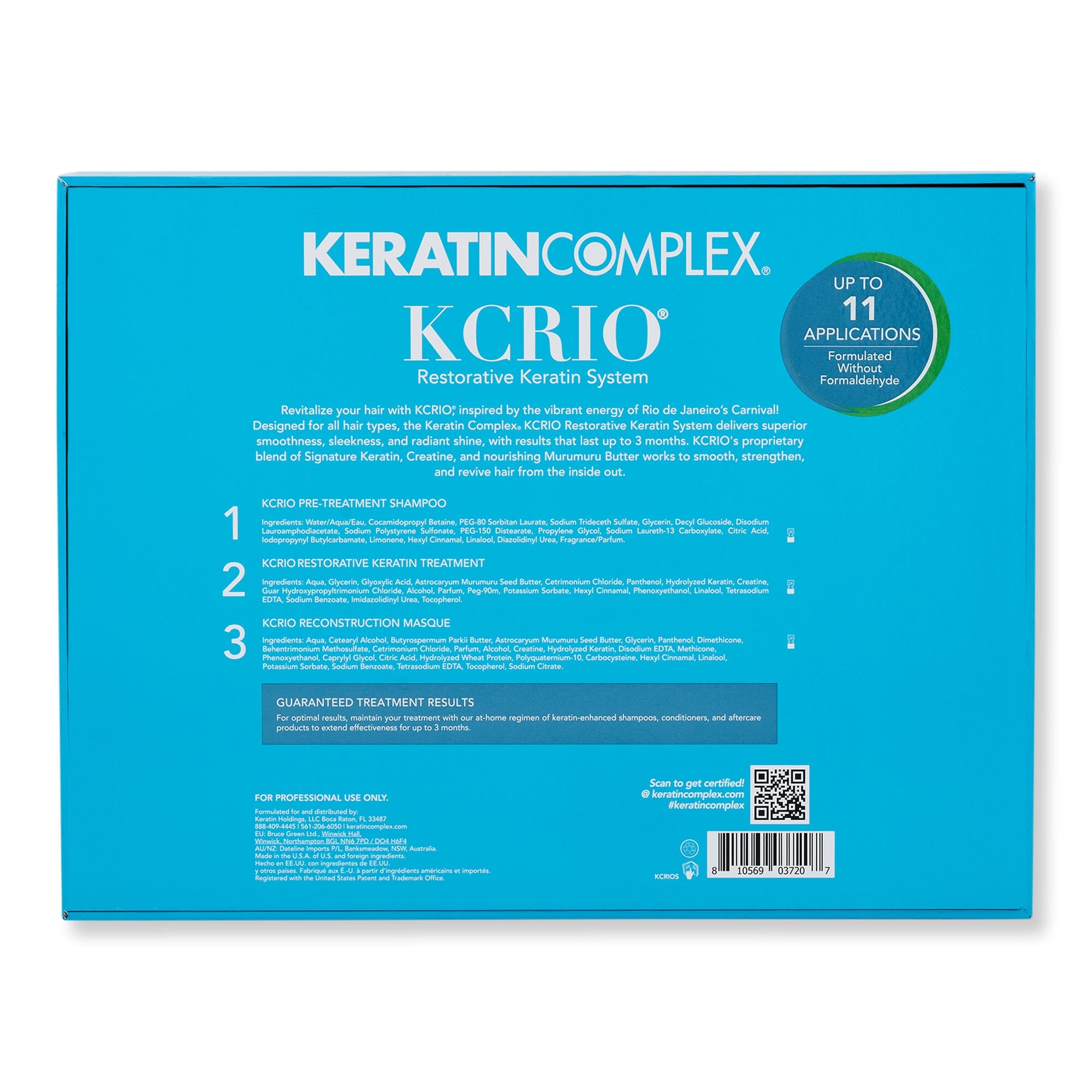 Keratin Complex KCRIO Restorative Keratin System