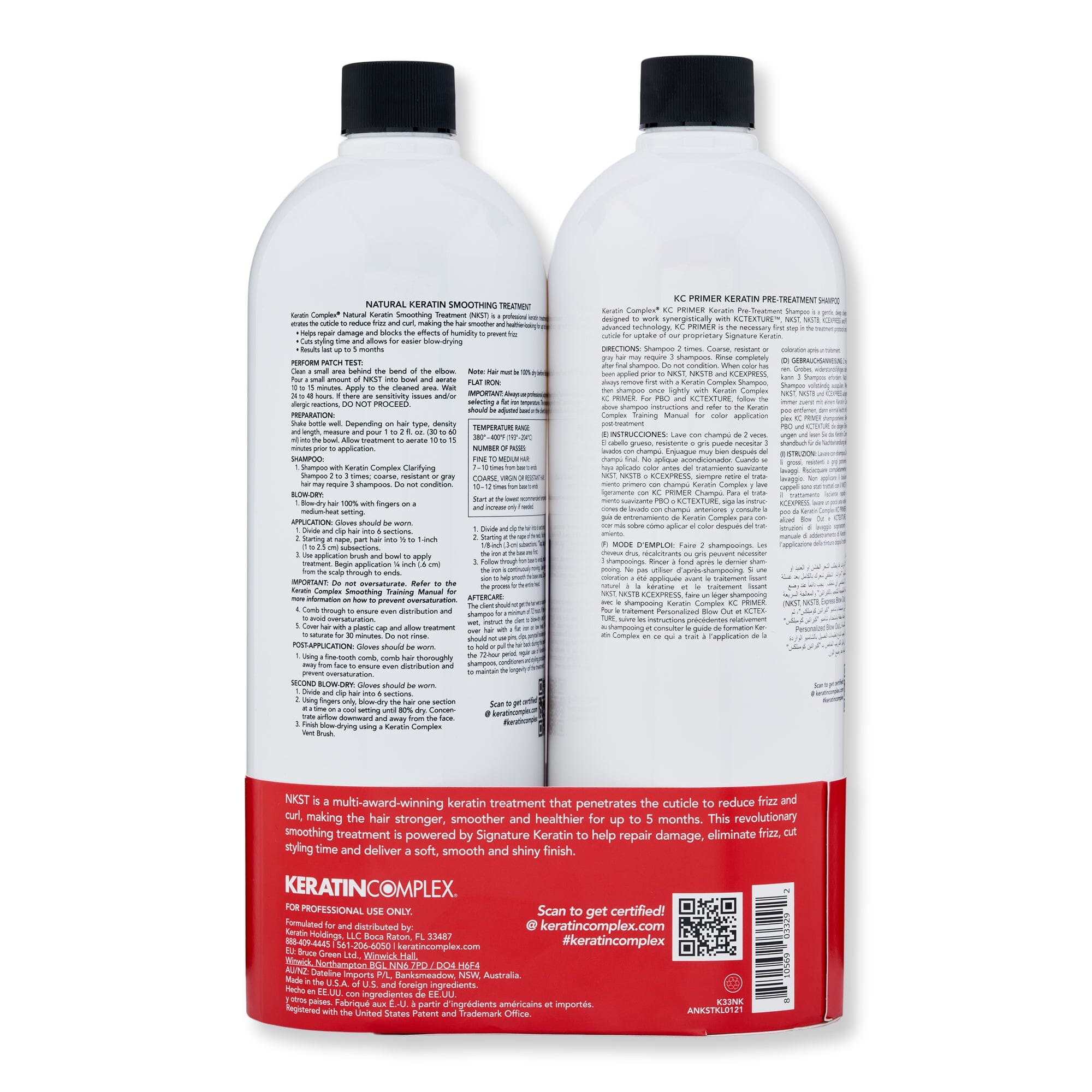 Keratin Complex Natural Keratin Smoothing Treatment Duo Kit