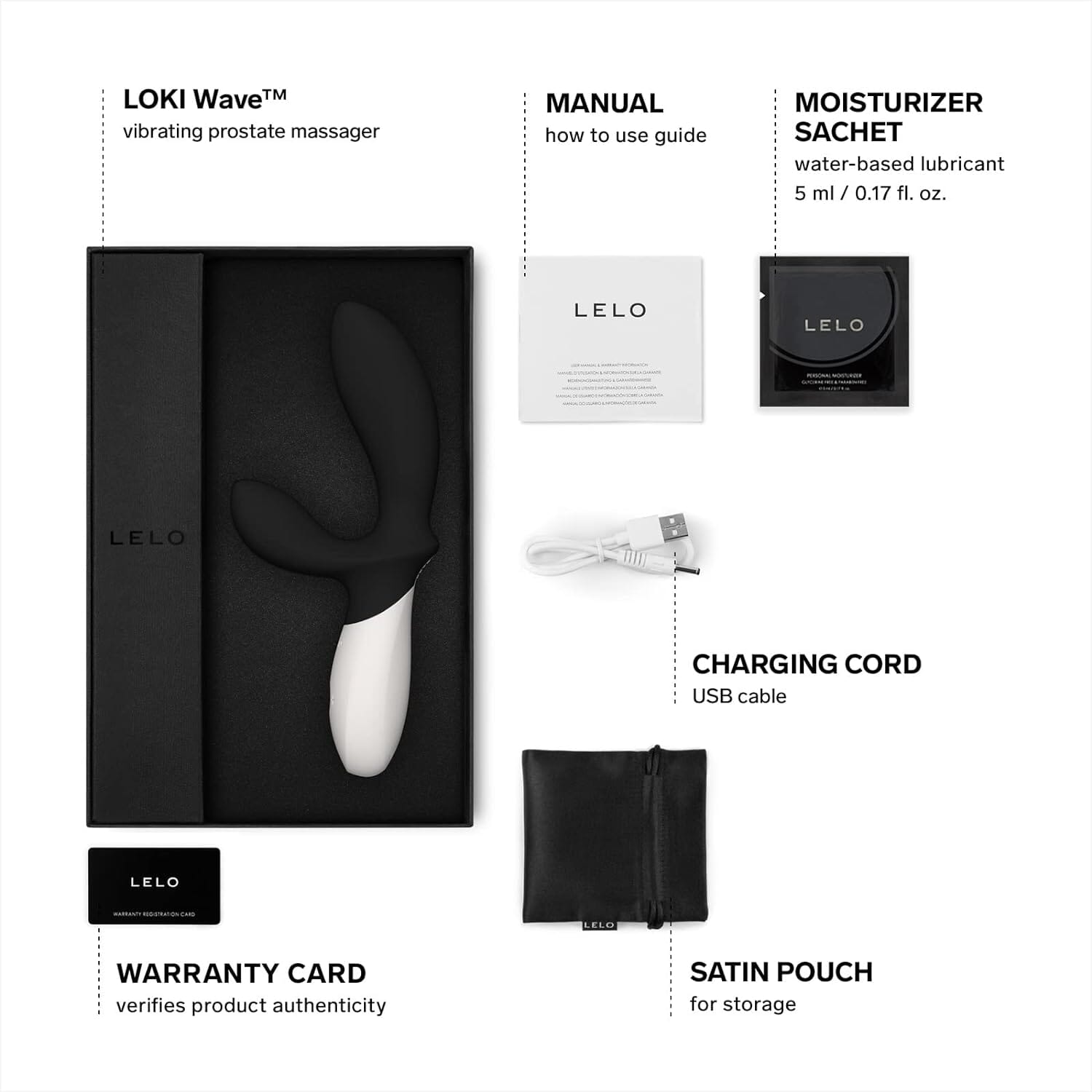 LELO LOKI Wave Obsidian Black