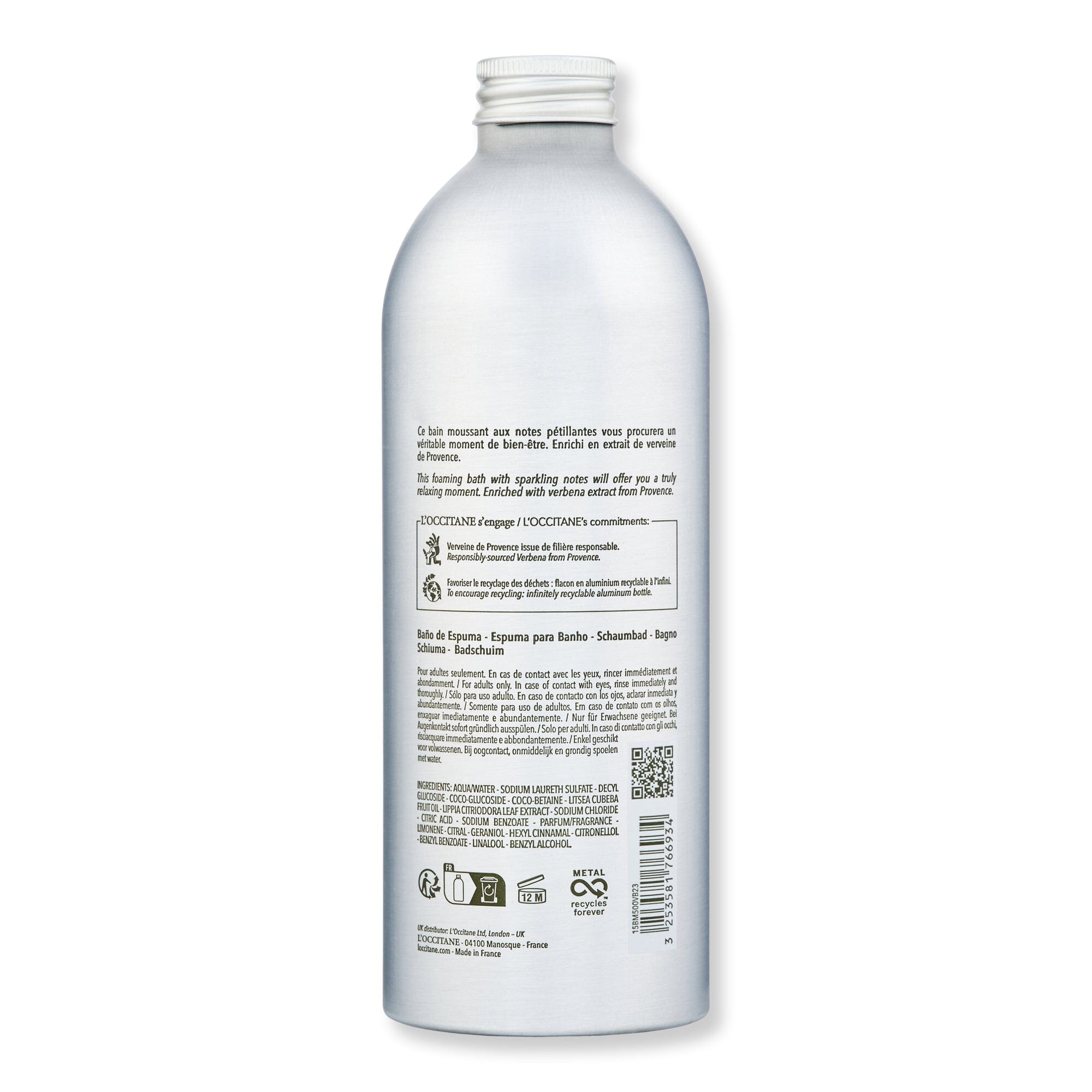 L'Occitane Verbena Foaming Bath