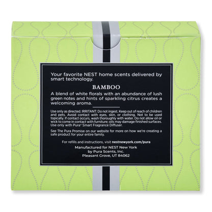 NEST New York Bamboo Refill Duo for Pura Smart Home Fragrance Diffuser