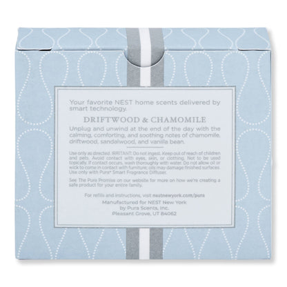 NEST New York Driftwood & Chamomile Refill Duo for Pura Smart Home Fragrance Diffuser