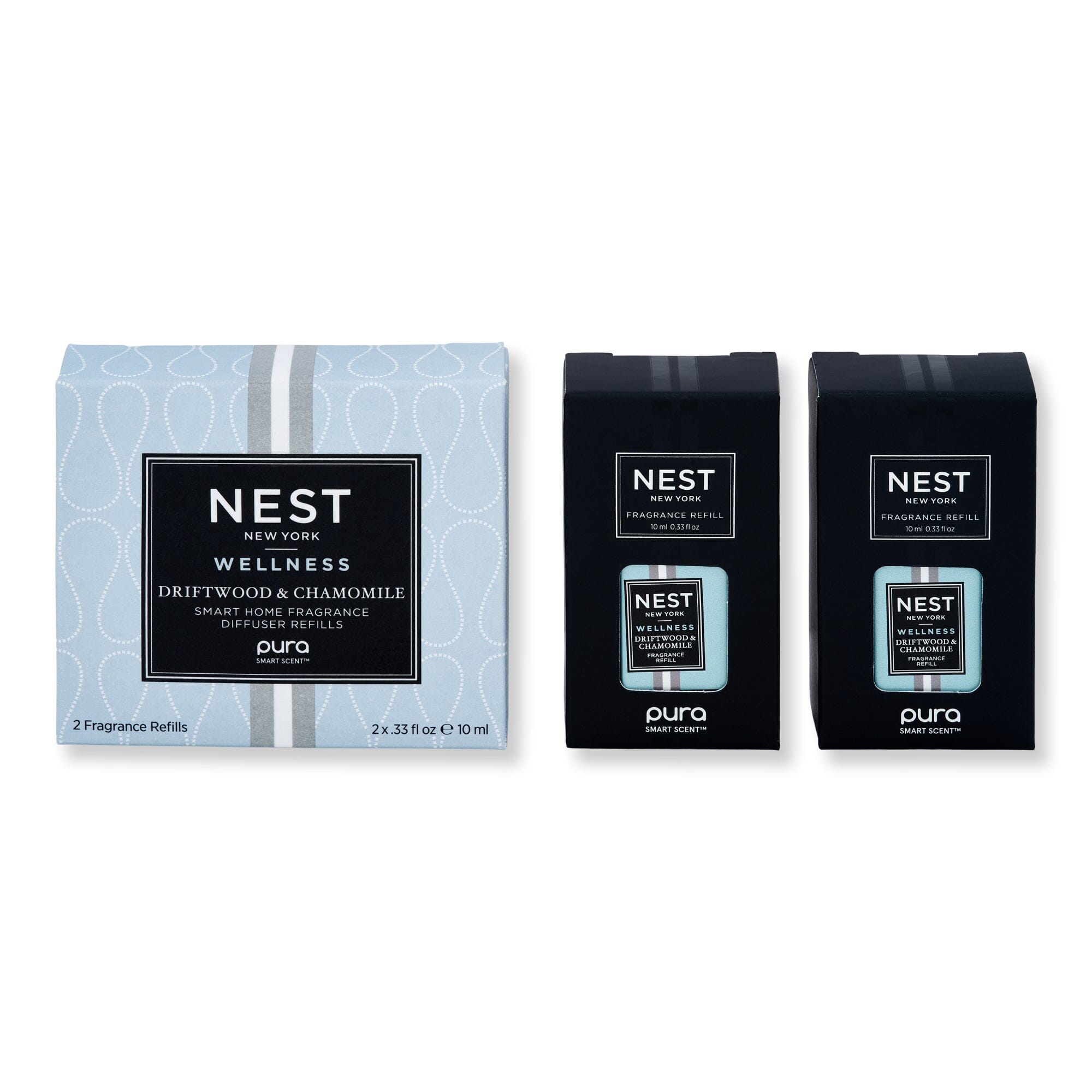 NEST New York Driftwood & Chamomile Refill Duo for Pura Smart Home Fragrance Diffuser