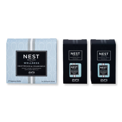 NEST New York Driftwood & Chamomile Refill Duo for Pura Smart Home Fragrance Diffuser