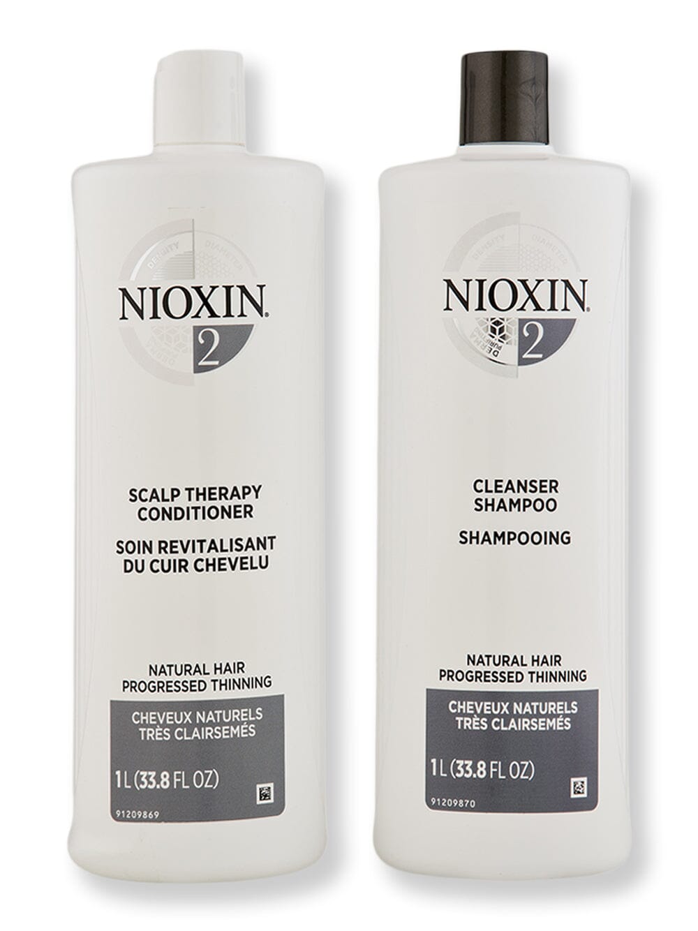 Nioxin System 2 Shampoo & Conditioner 33.8 oz