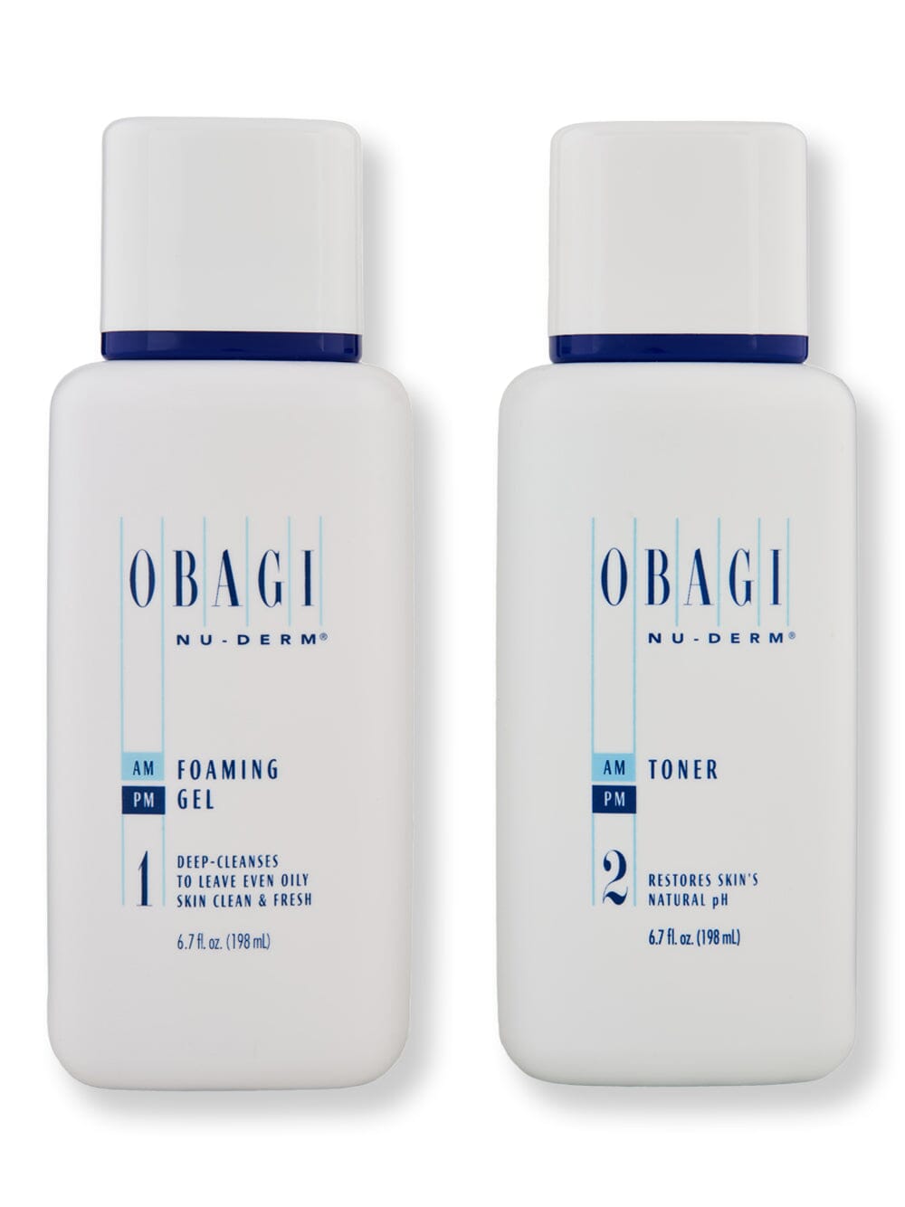 Obagi Nu-Derm Foaming Gel 6.7 oz & Toner 6.7 oz