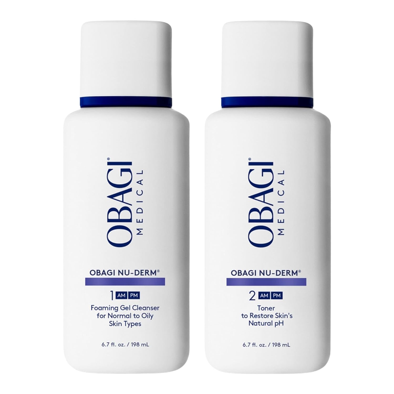 Obagi Nu-Derm Foaming Gel Cleanser & Face Toner Bundle ($98 Value)