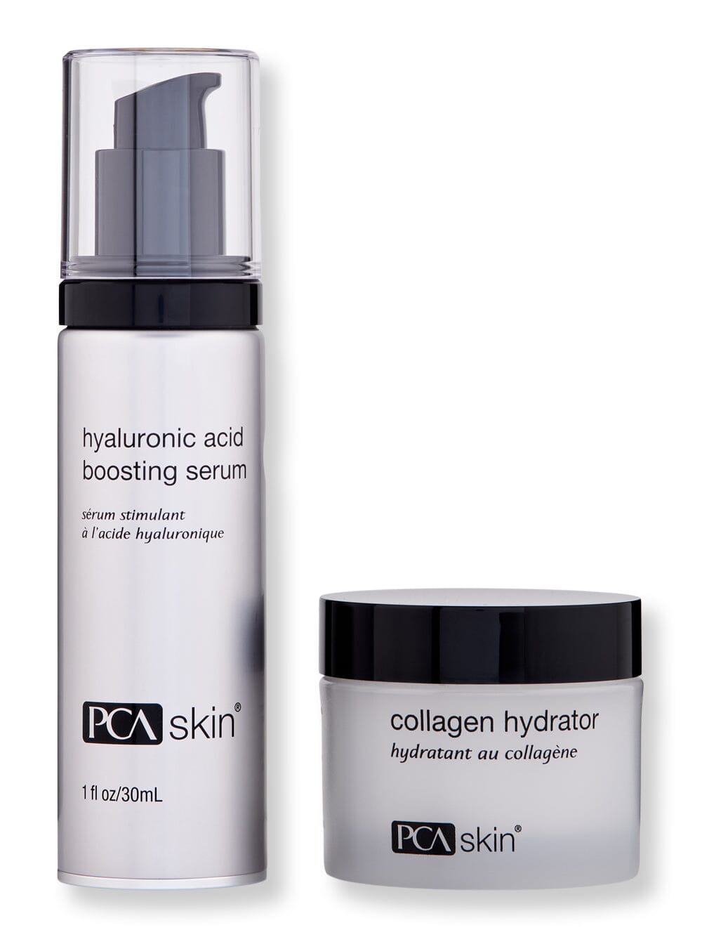 PCA Skin Hyaluronic Acid Boosting Serum 1 oz & Collagen Hydrator 1.7 oz