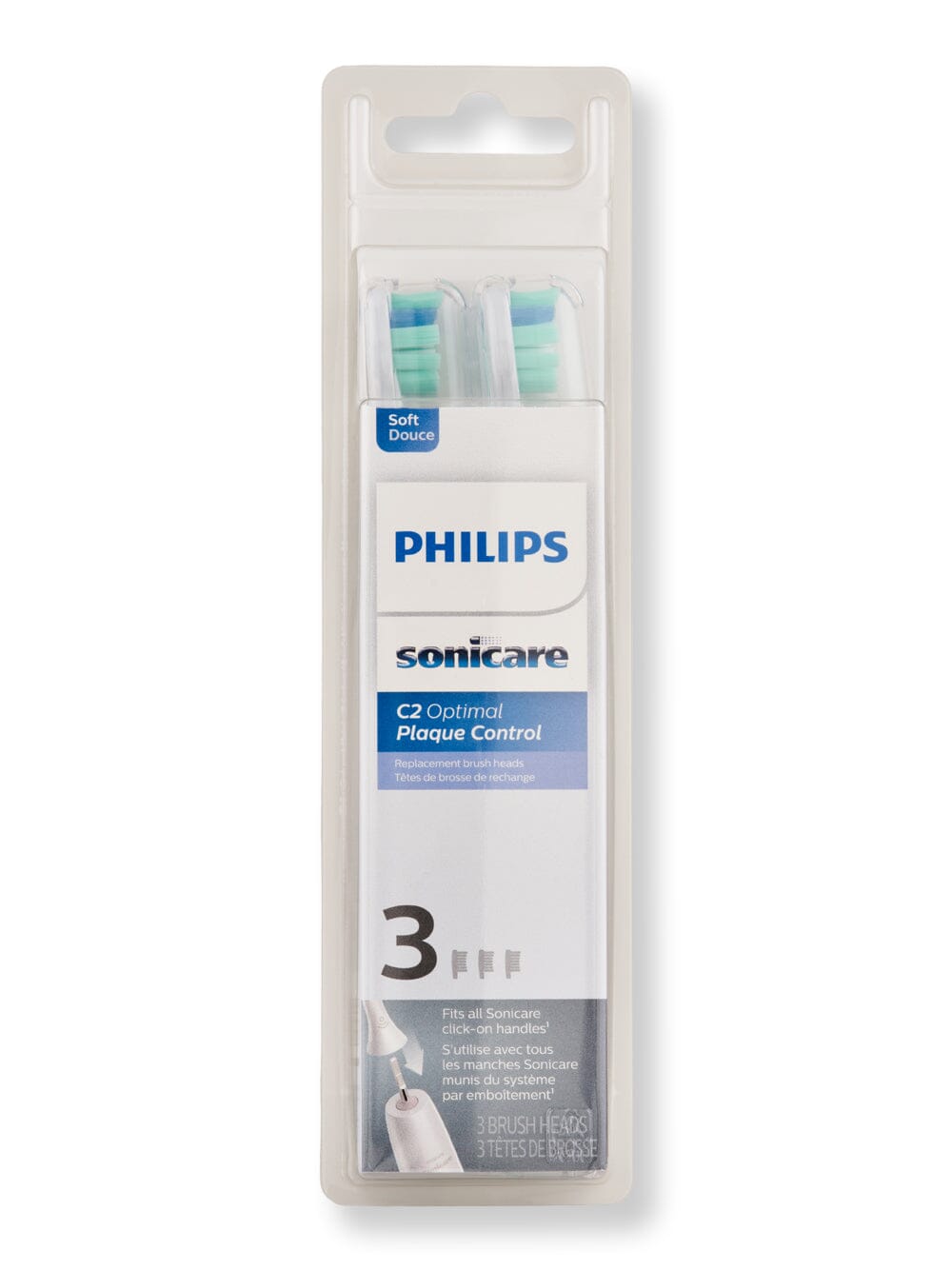 Philips Sonicare Optimal Plaque Control Replacement Toothbrush Heads BrushSync Technology White