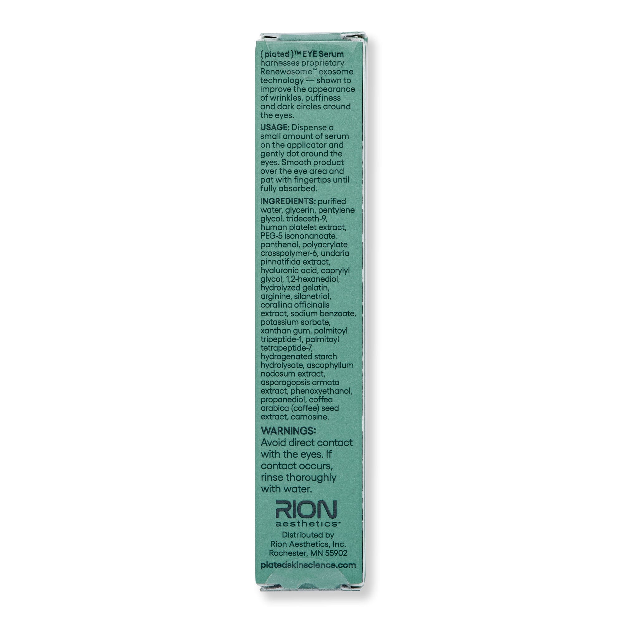 Plated Skin Science Eye Serum