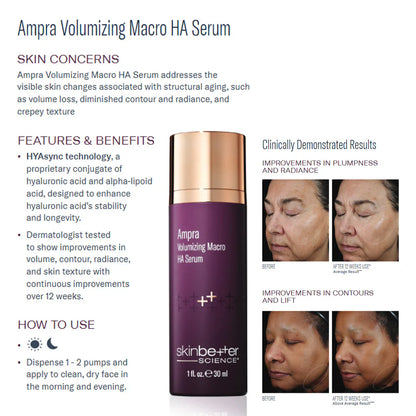 Skinbetter® Better  Ampra Volumizing Macro HA Serum - 1 fl. oz. / 30ml