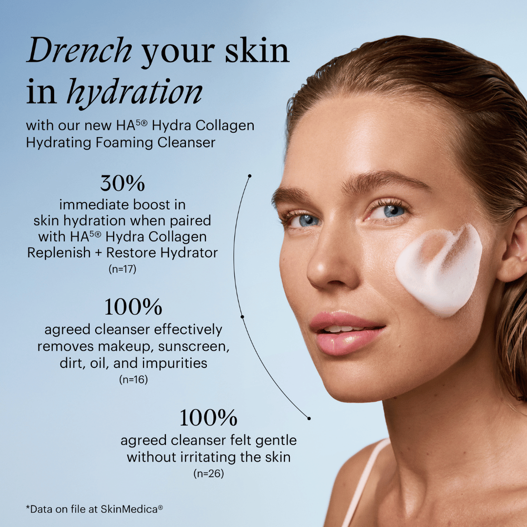 SkinMedica HA5 Hydra Collagen Foaming Cleanser with Vegan Collagen