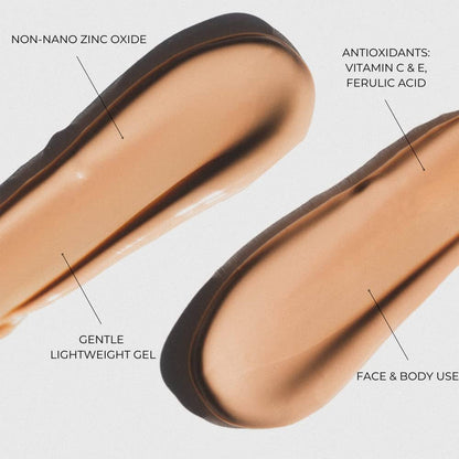 Sonrei Clearly Zinq Tinted SPF 45 Mineral Sunscreen Gel