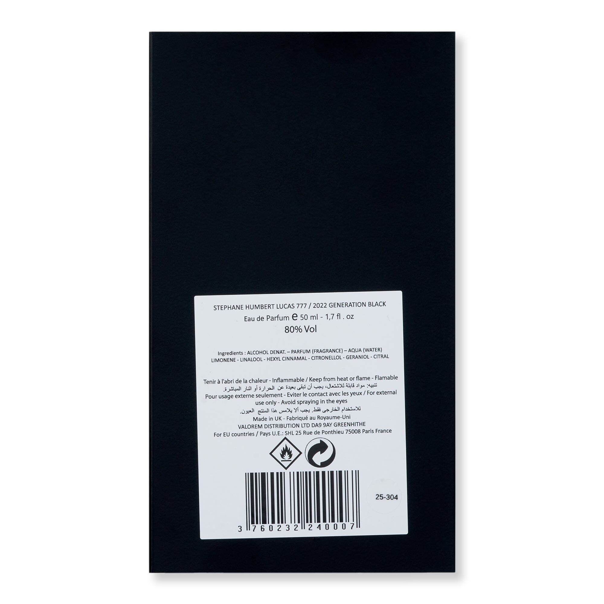 Stephane Humbert Lucas 2022 Generation Black Eau De Parfum