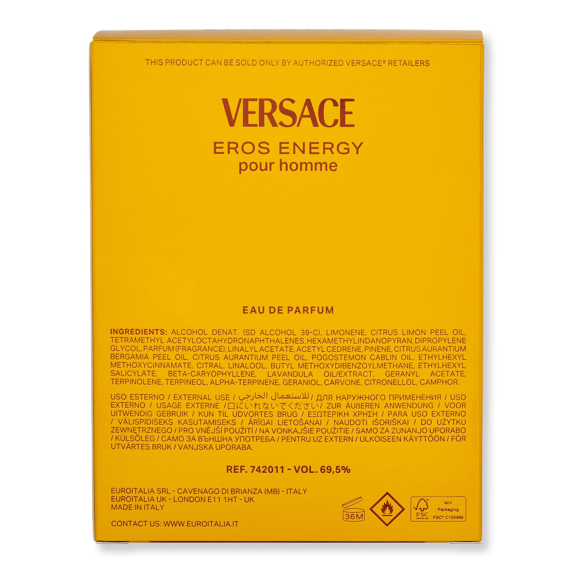 Versace Eros Energy Eau De Parfum Spray