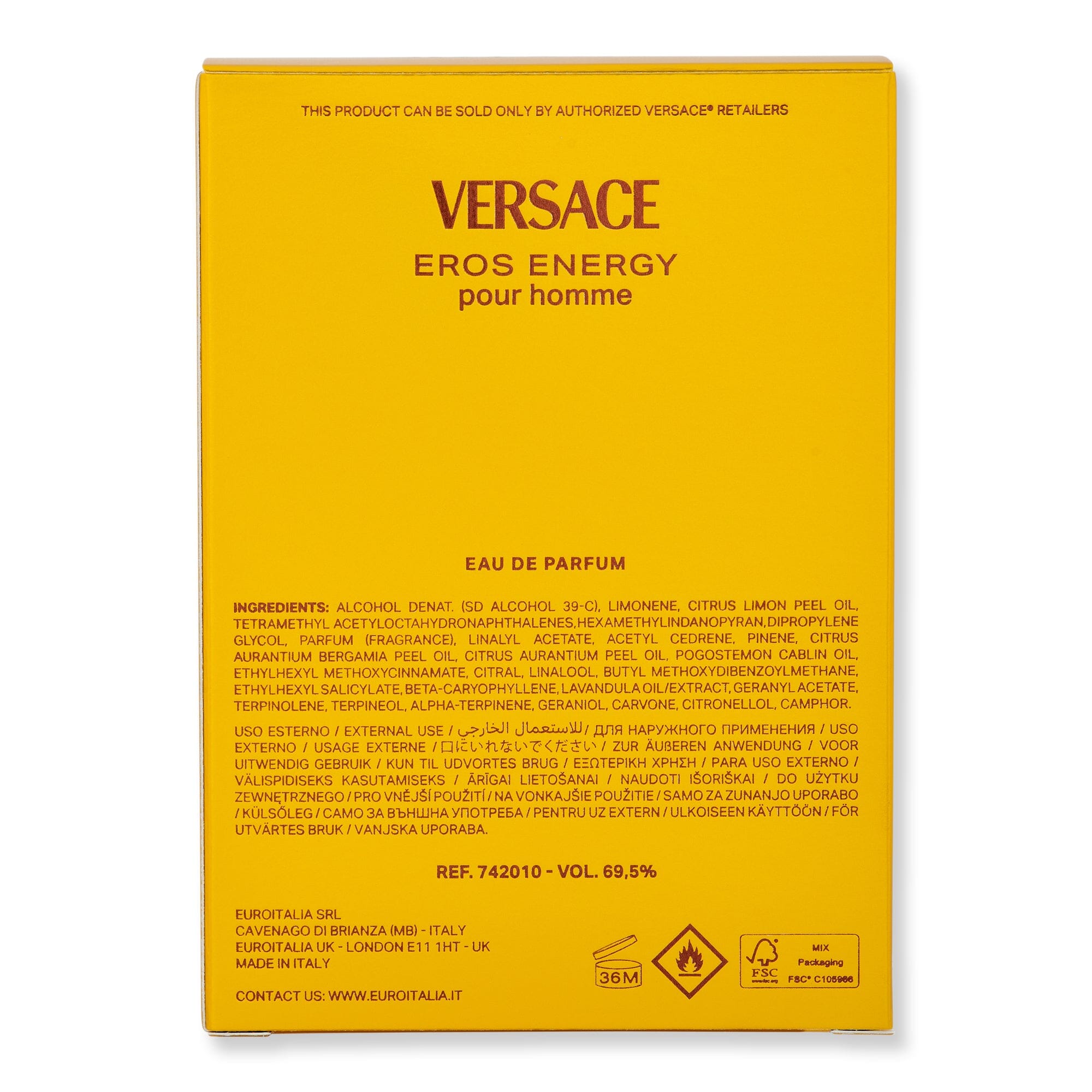 Versace Eros Energy Eau De Parfum Spray
