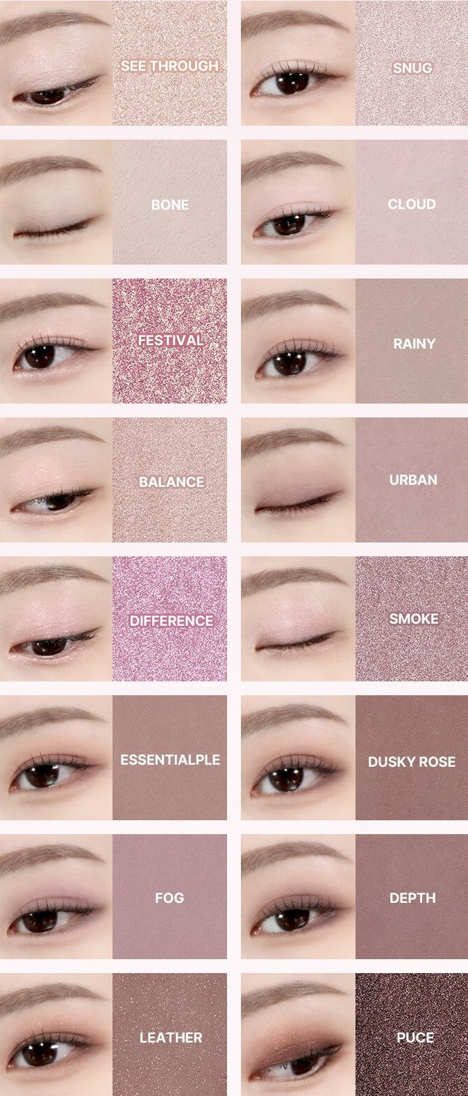 WAKEMAKE Soft Blurring Eye Palette 14g