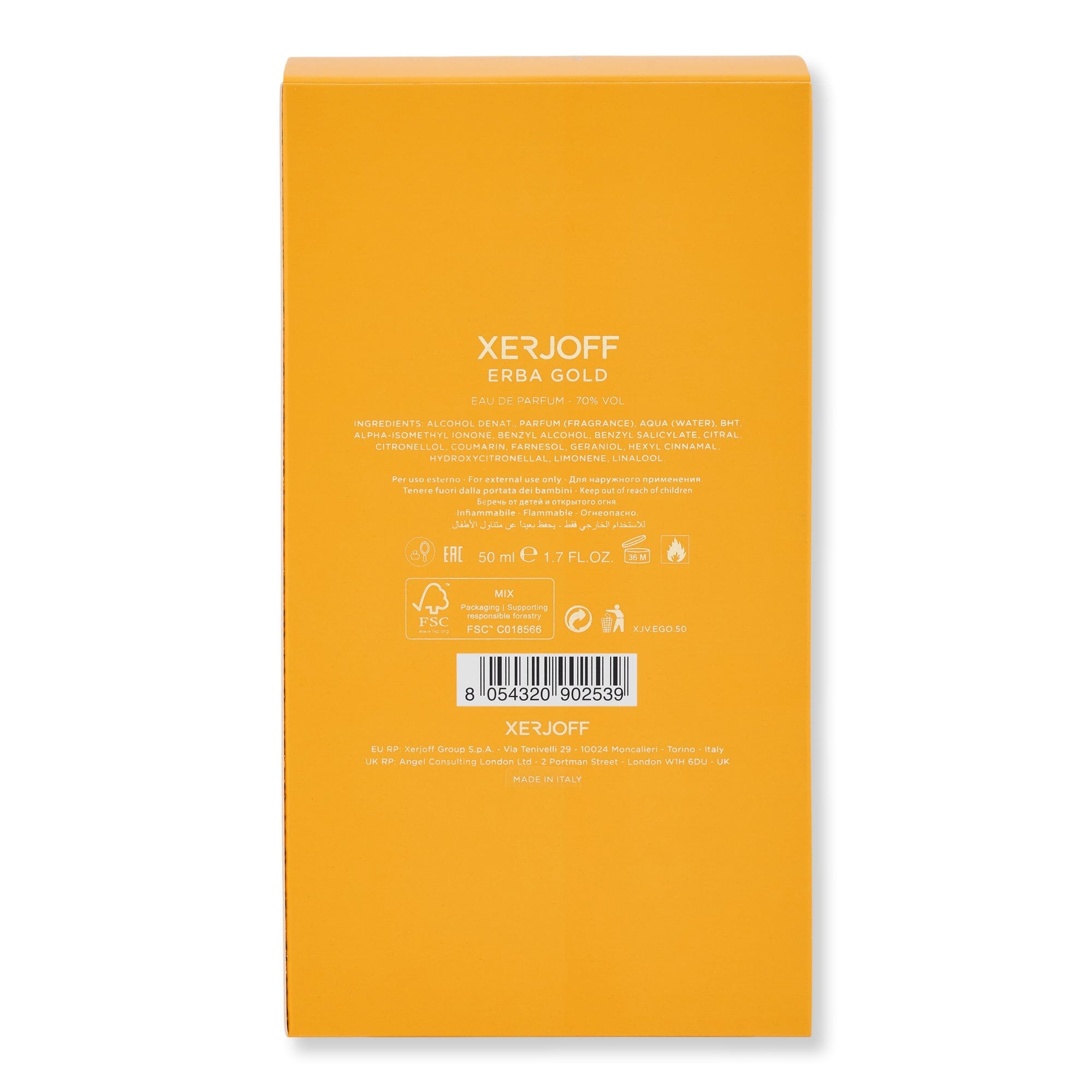Xerjoff Erba Gold Eau De Parfum Spray